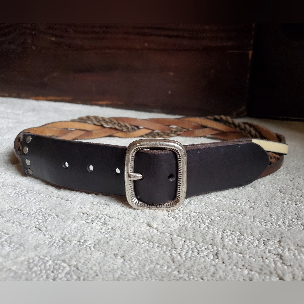 Lucky Brand Braided Leather Belt